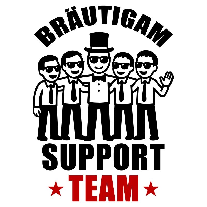 Groom Support Team Wedding