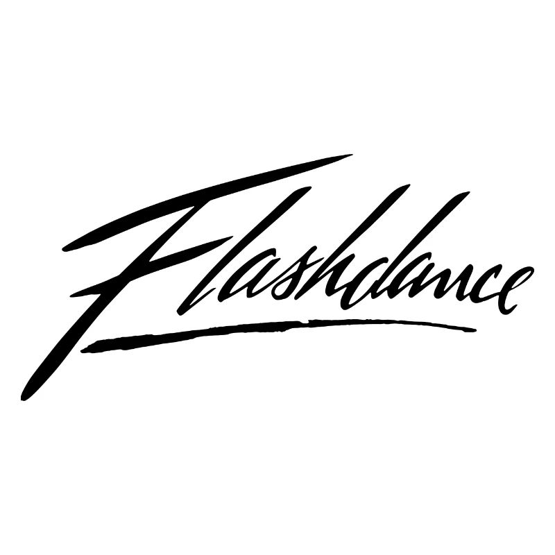 Flashdance Logo En Noir
