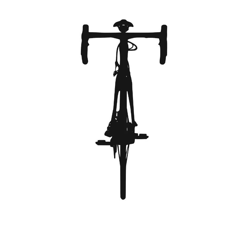 Bicycle front front black shirt