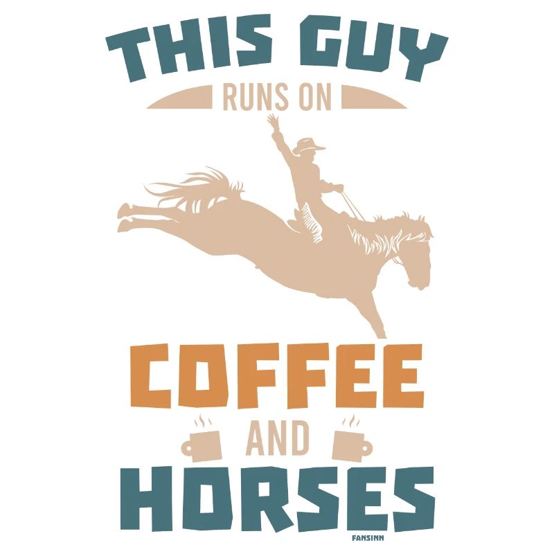 Mann Junge Reiten Kaffee Papa