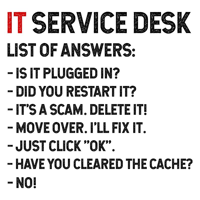 Liste des réponses du centre de services informatiques