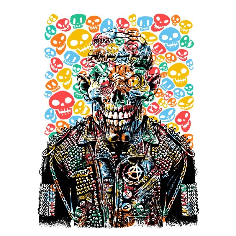 Zombie punky graffiti