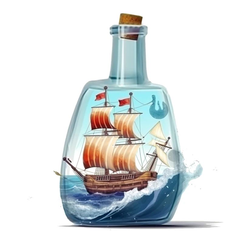 Message dans un bateau de bouteilles