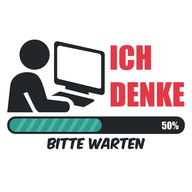 Informatiker ich denke Nerd coding Admin Geek IT