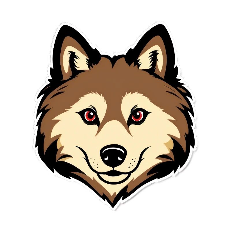 Cartoon Comic Cooler Mascot Wolf