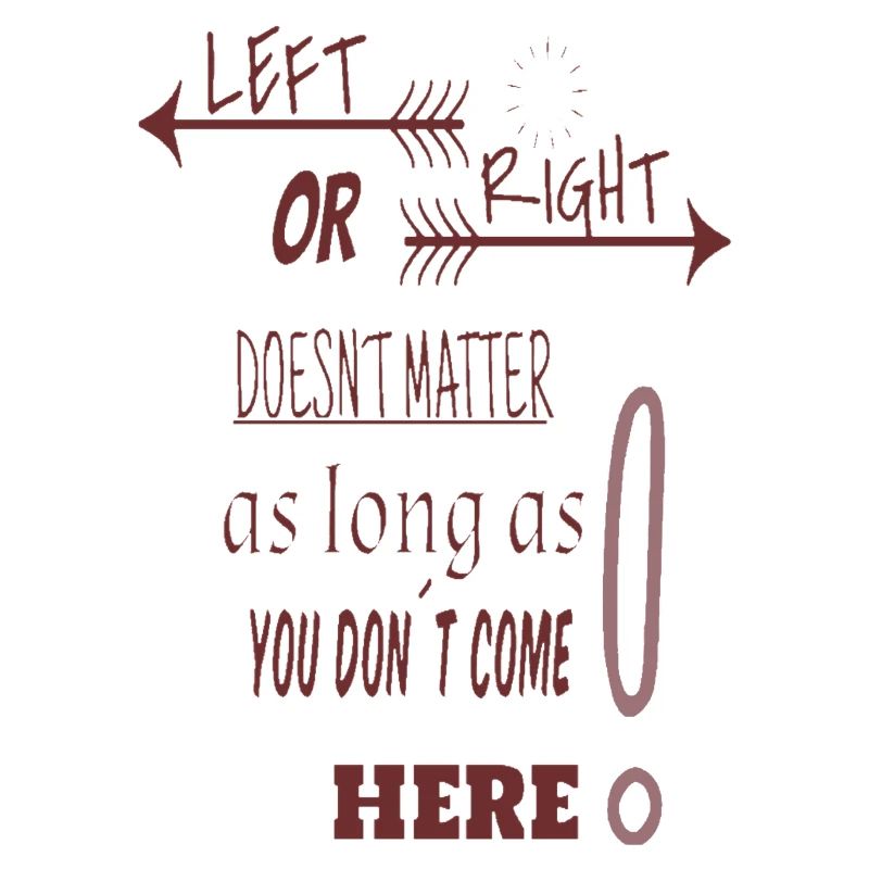 links oder rechts - Hauptsache nicht hier hin