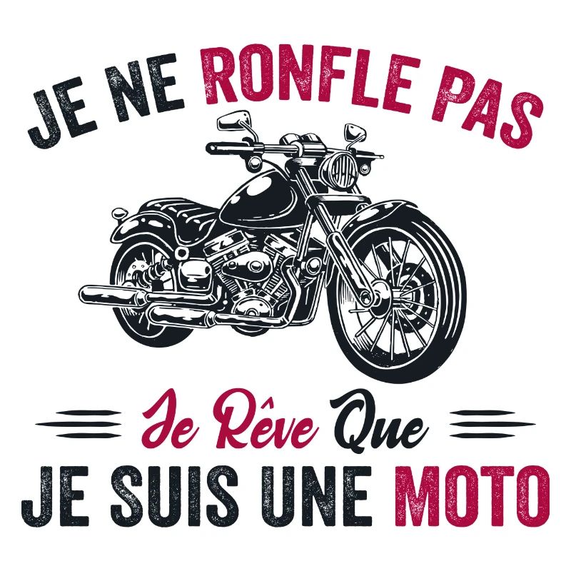 Ich schnarche nicht, ich träume, ich bin ein Motorrad
