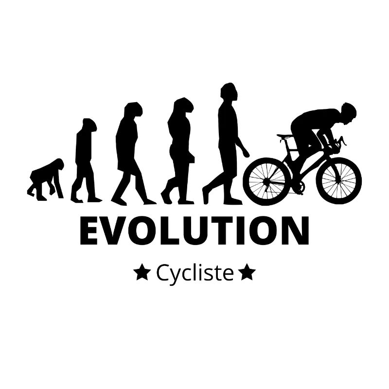 Evolution - Radfahrer