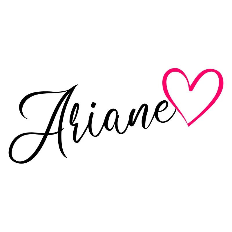 Ariane Surname First Name Heart pink