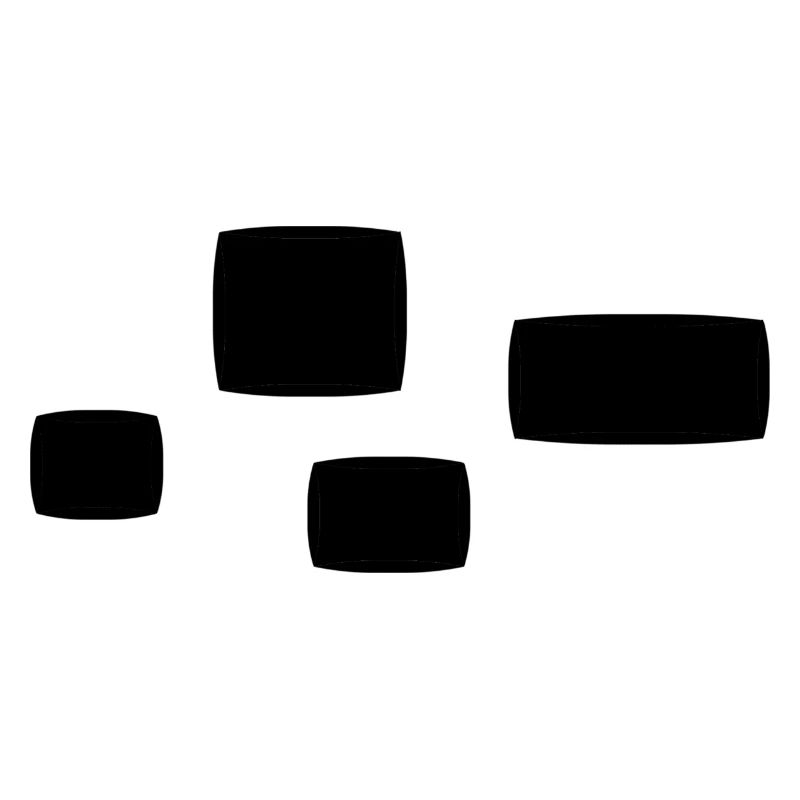 Four Squares Square Shape Symbol Pattern