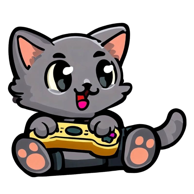 Chat de jeu mignon