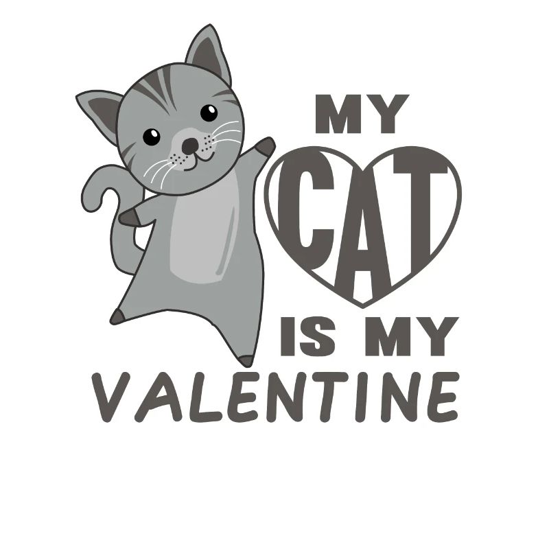 Mon chat est mon chat mignon de la Saint-Valentin pour la Saint-Valentin