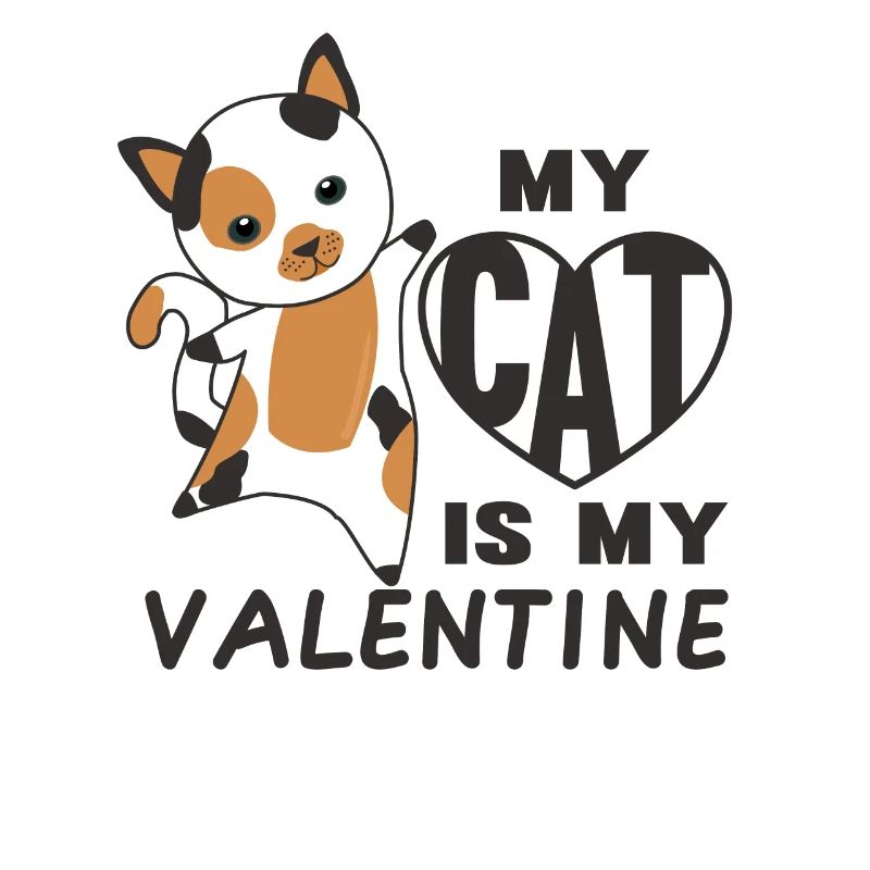 Mon chat est mon chat mignon de la Saint-Valentin pour la Saint-Valentin