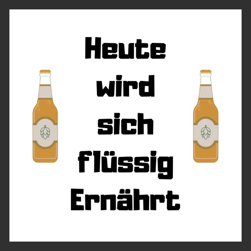 Heute wird sich flüssig Ernährt