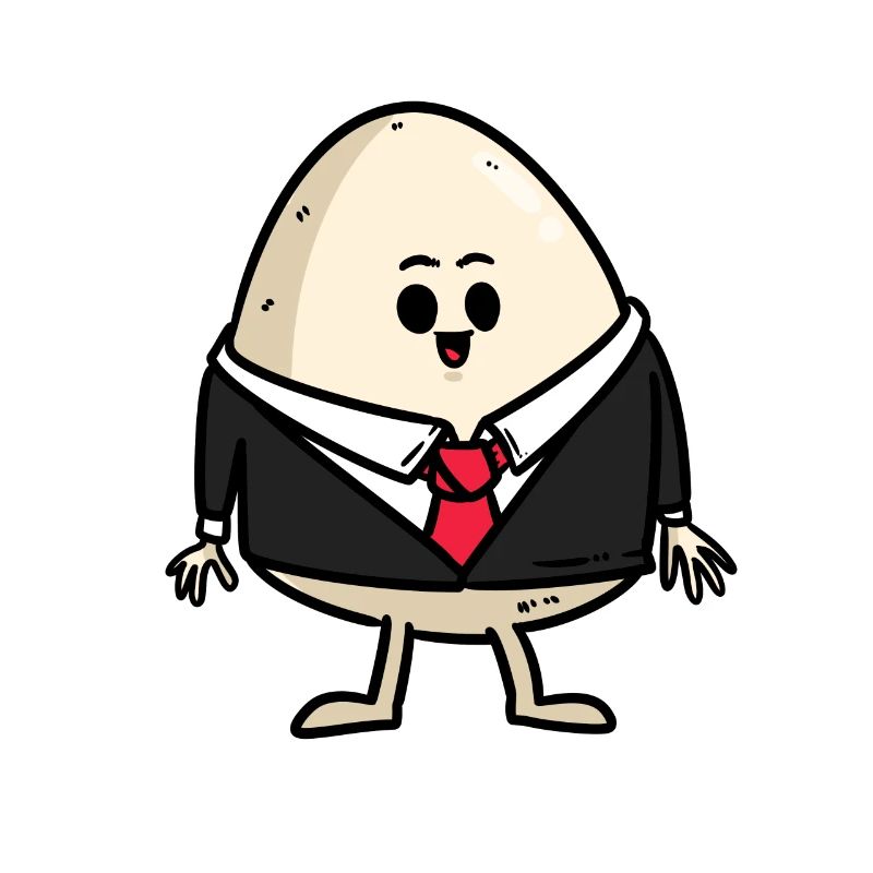 Egg in a suit