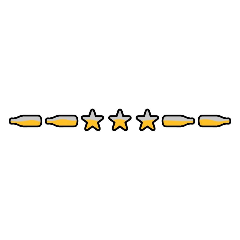 Star Beer Bottles Line Dividing Line