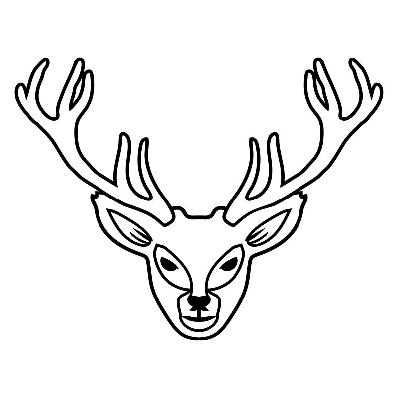 bois mignon de cerf de mur de visage mignon