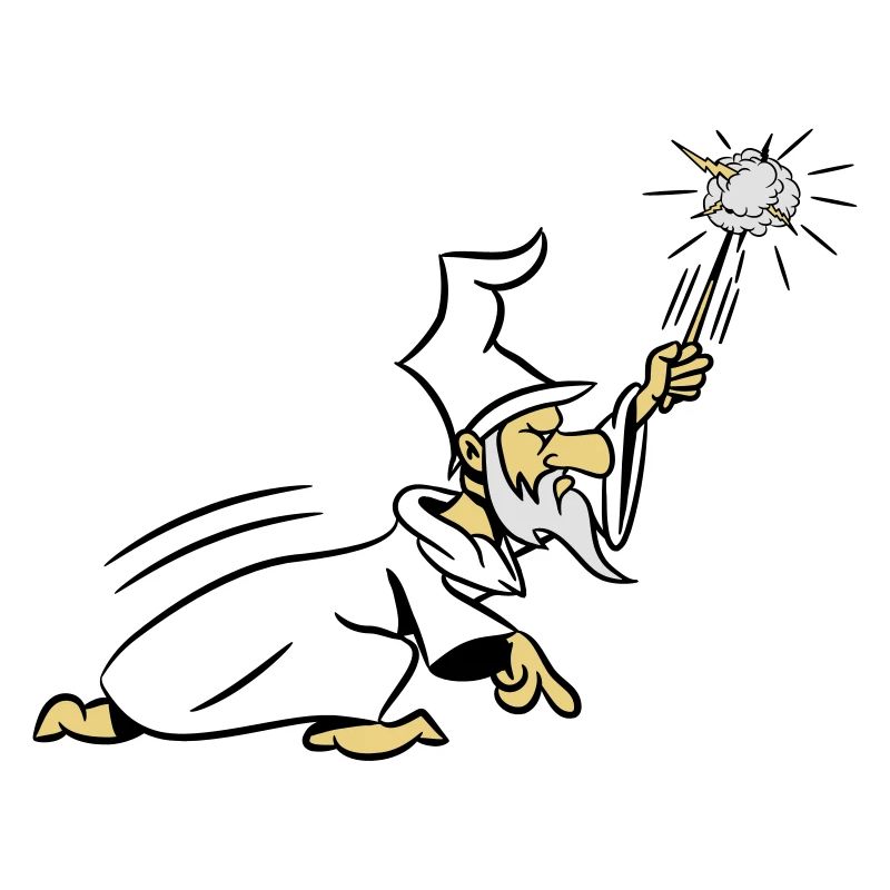 Wizard magic wand magic Hat attack