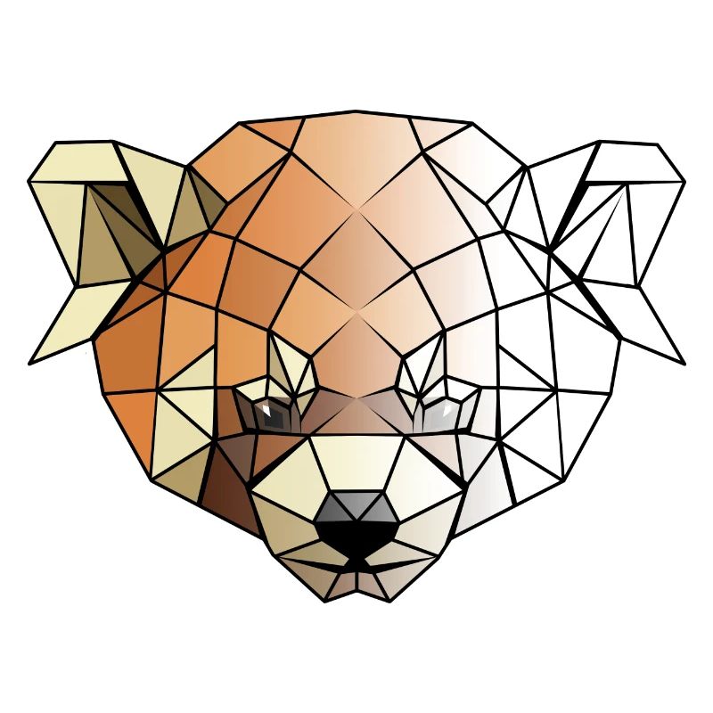 Red panda polygons