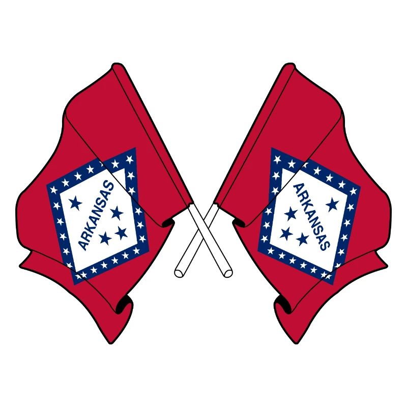 Deux drapeaux traversent l’Arkansas