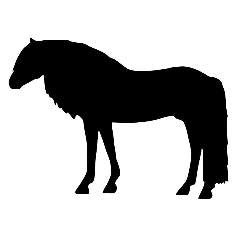 Haflinger Scherenschnitt
