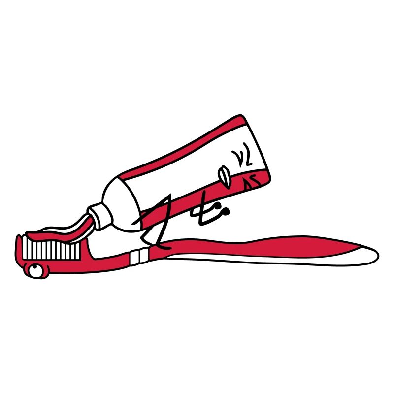 Brosse à dents merde merde comique face à un
