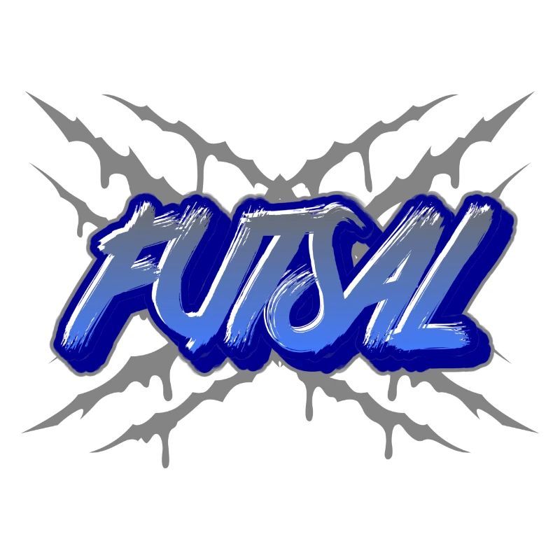 Conception de graffiti de style de rue de futsal