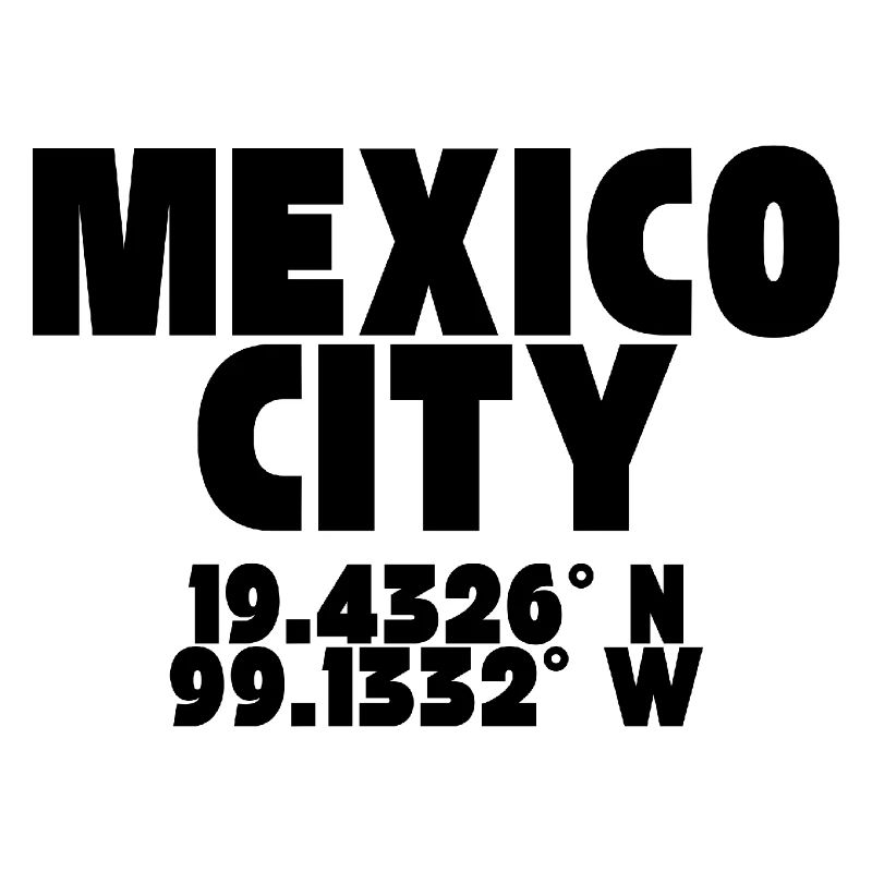 Mexico - Design avec coordonnées