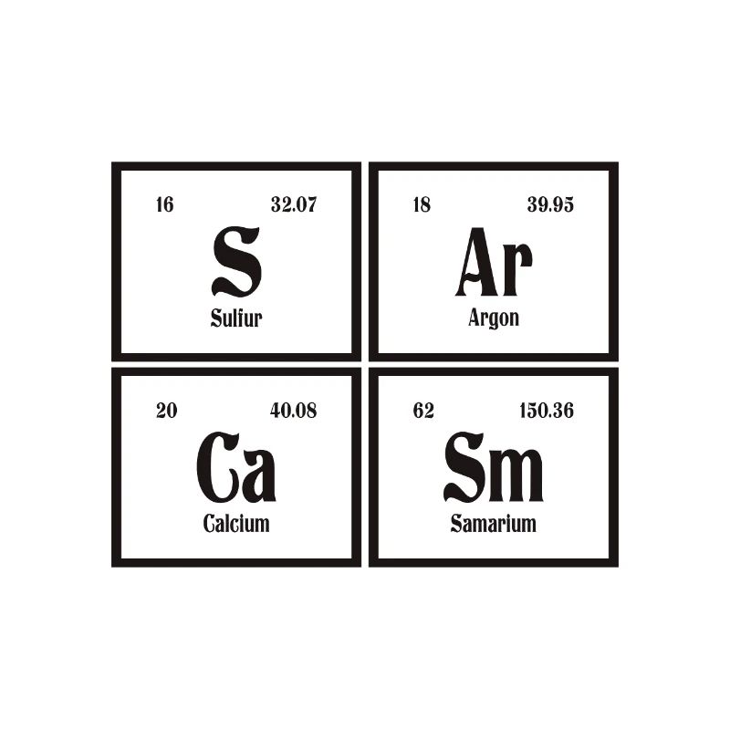 Sarcasm | Periodic Table of Elements