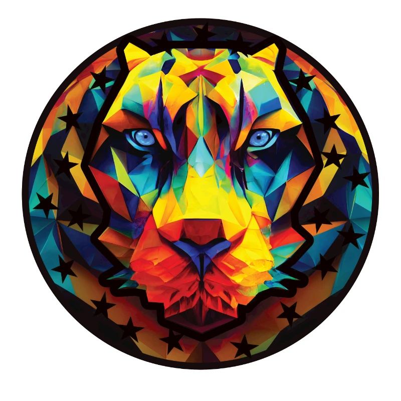Tiger Polygon große Katze