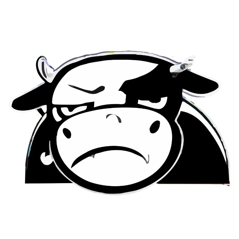 Dub the grumpy cow