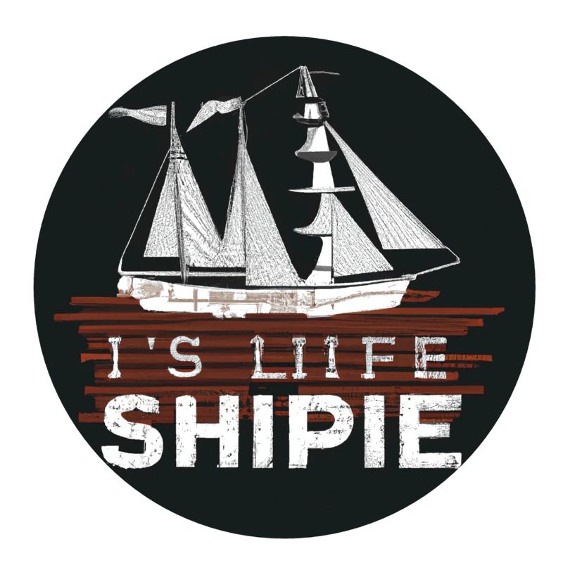 Ship design with slogan