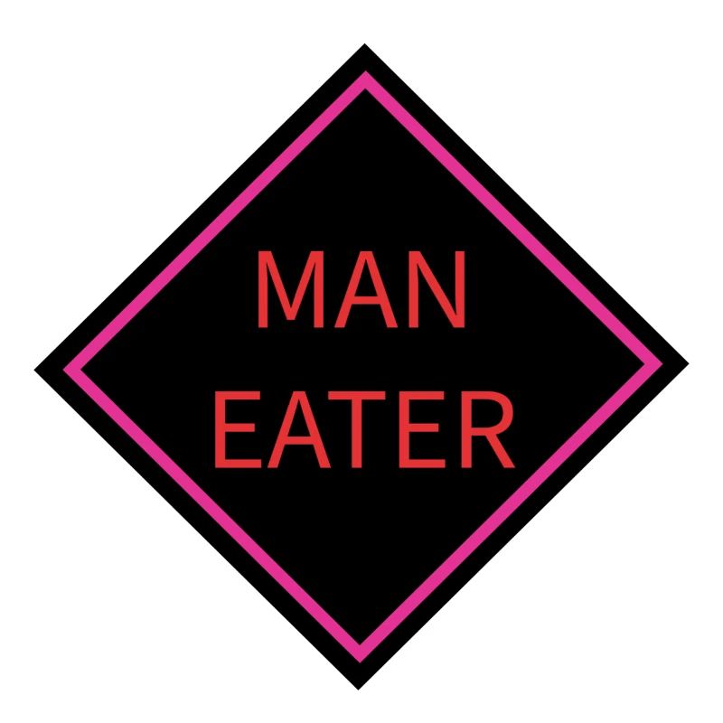 Man Eater Warning Sign