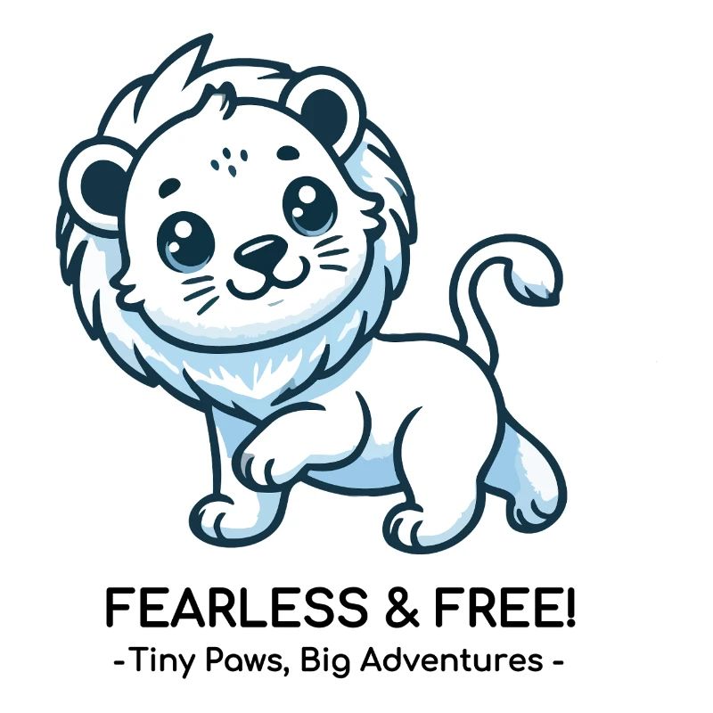 fearless lion cub