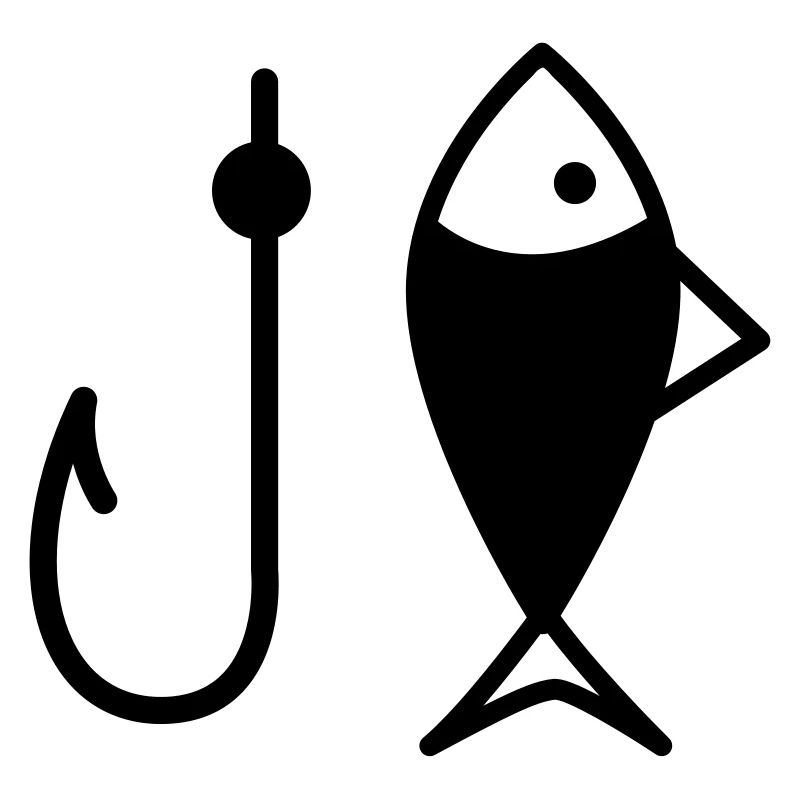 Icône de pêche et de poisson