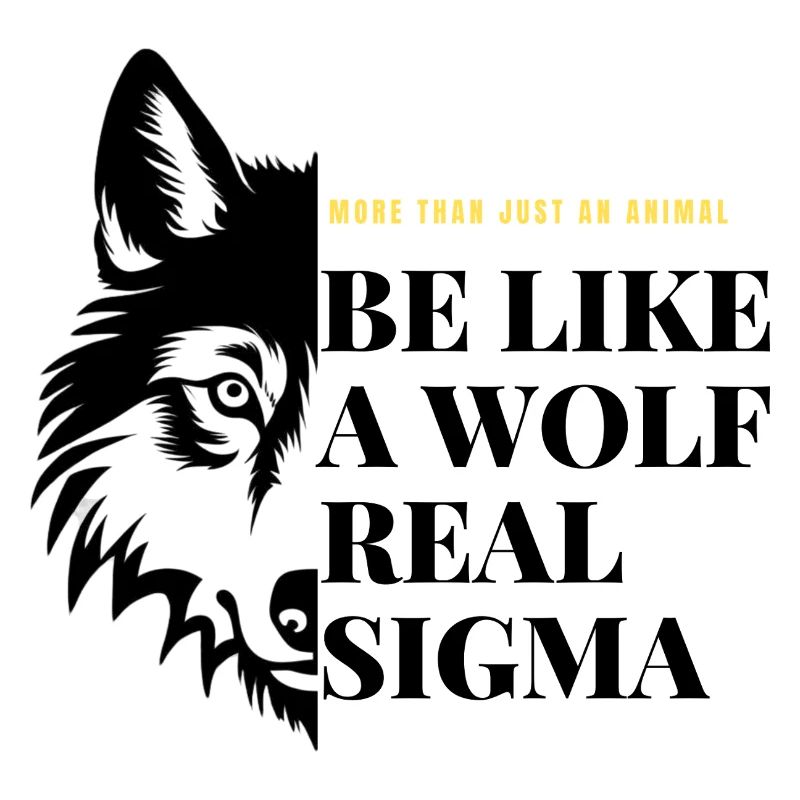 SEI WIE EIN WOLF ECHTES SIGMA
