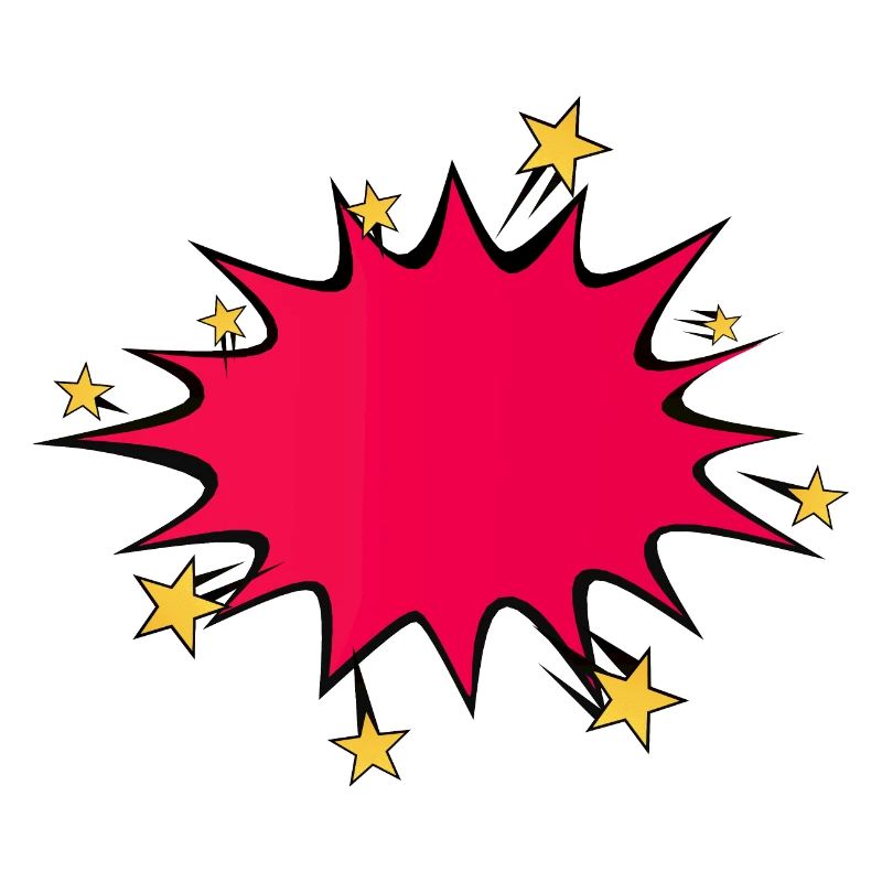 bulle explosion etoile eclate dessin