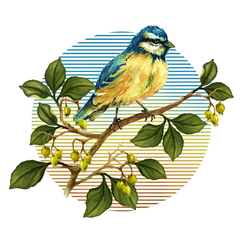 Bunter Vogel