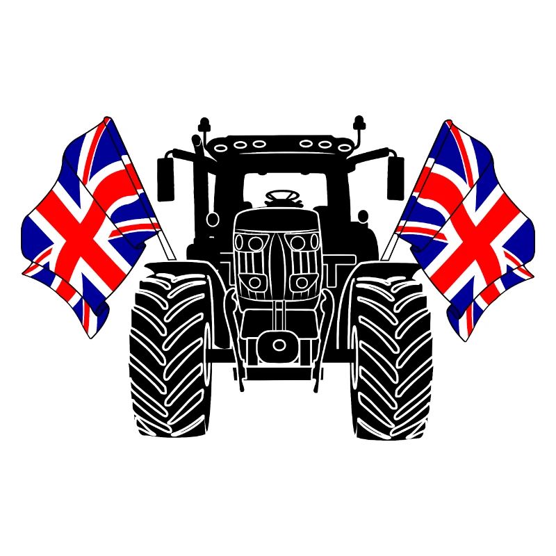 Tractor two flags England