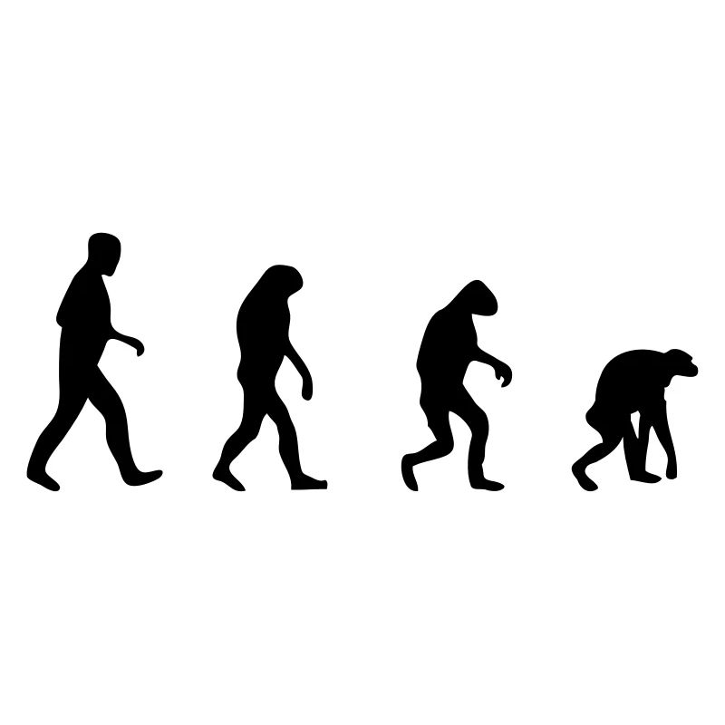 evolution backwards