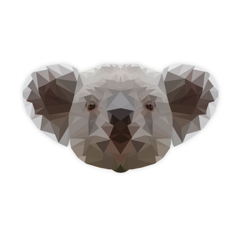 LowPoly koala Bär Tier Design Geschenk