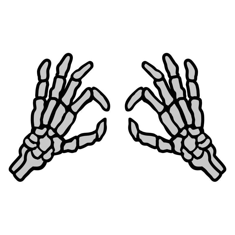 Looking through skeletal hole eyes