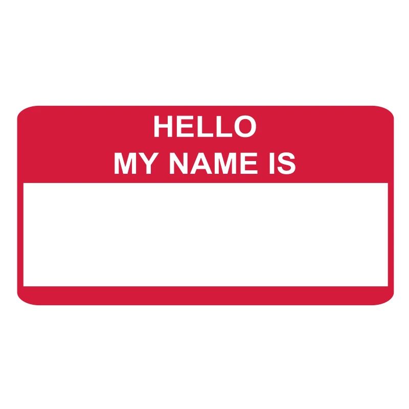 HELLO MY NAME IS Geschenkidee