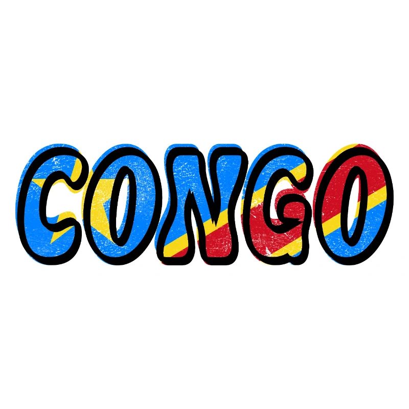 Congo – Couleurs du drapeau du Congo libre