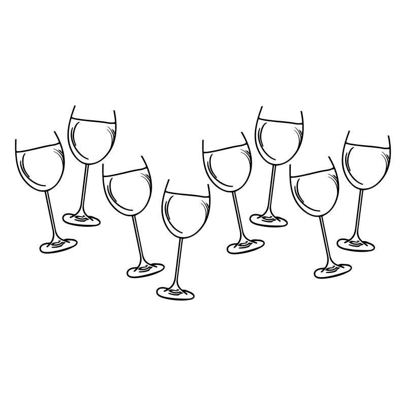 Wein glaeser sekt