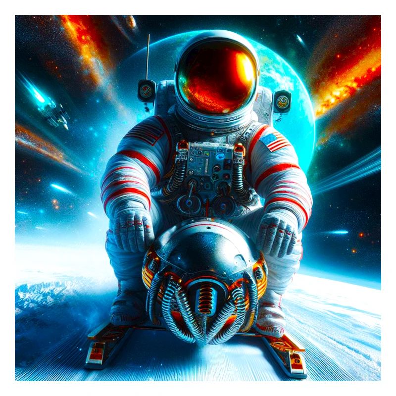 Kosmischer Bobschlitten
