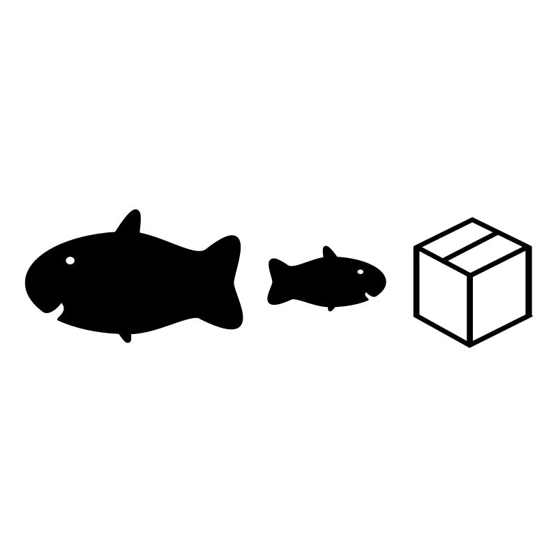 big fish little fish cardboard box