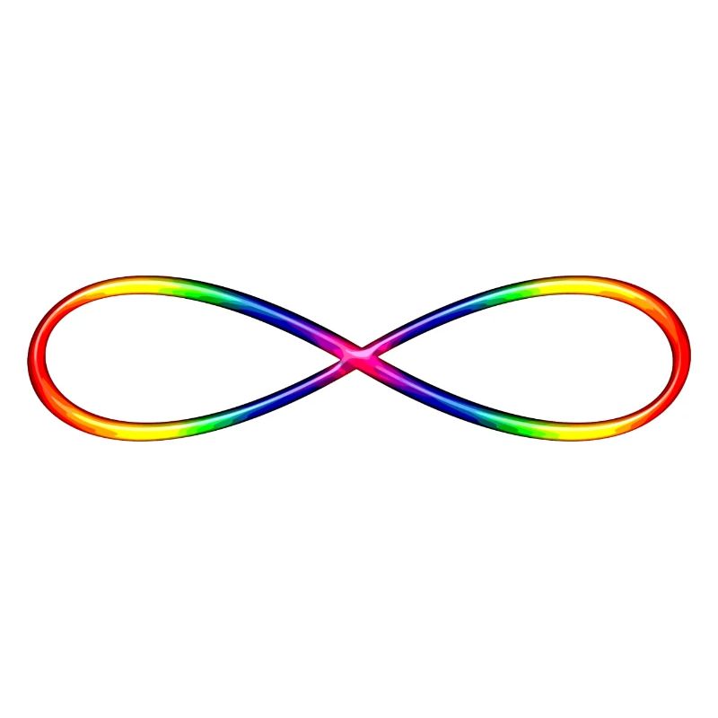 Symbol Unendlichkeit - bunt