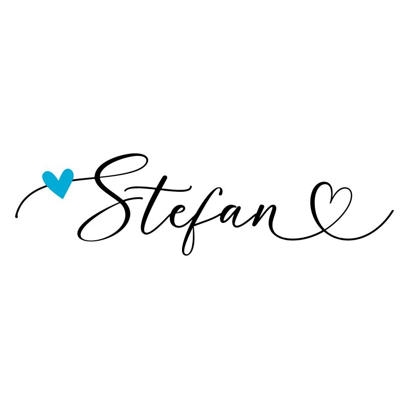 Stefan Surname First name Calligraphy Heart