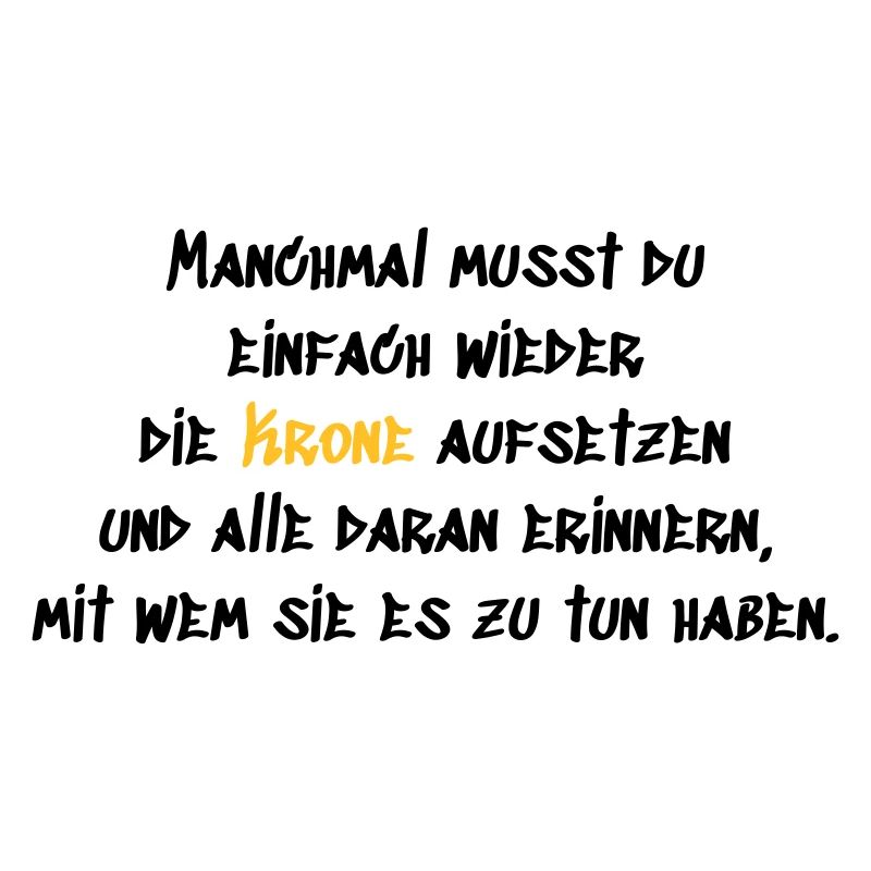 Krone aufsetzen